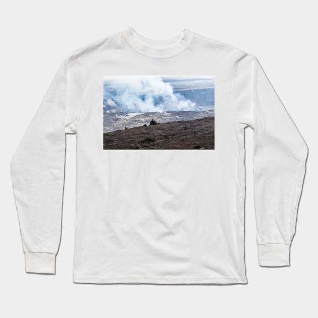 Hawaii Volcano 2 Long Sleeve T-Shirt by KensLensDesigns